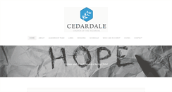 Desktop Screenshot of cedardalechurch.ca